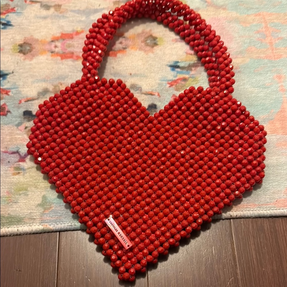 Loeffler Randall beaded heart bag